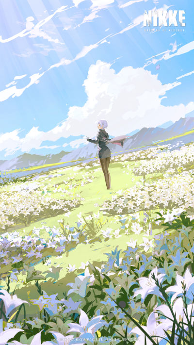 人像壁纸 莉莉维斯尼克｜花朵｜尼克胜利女神