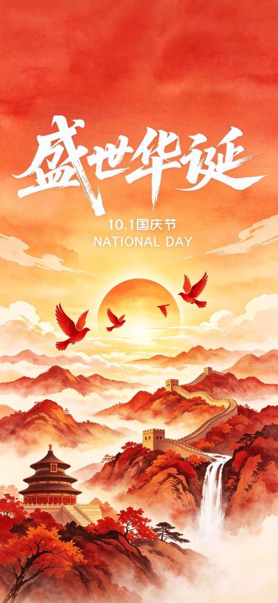 节日壁纸 欢度国庆