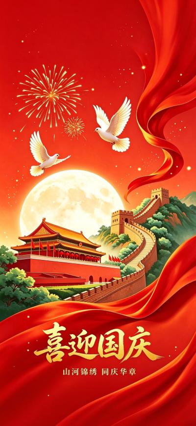 节日壁纸 欢度国庆