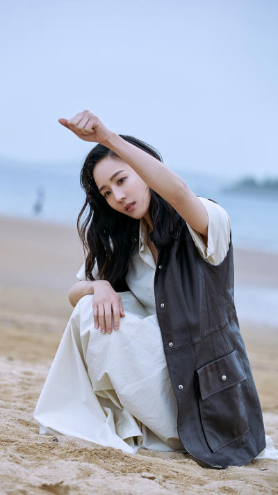 人像壁纸 沙滩
