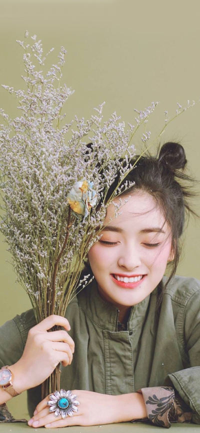人像壁纸 [2436×1125]艺人 沈月 演员 女星 苹果手机美女壁纸图片
