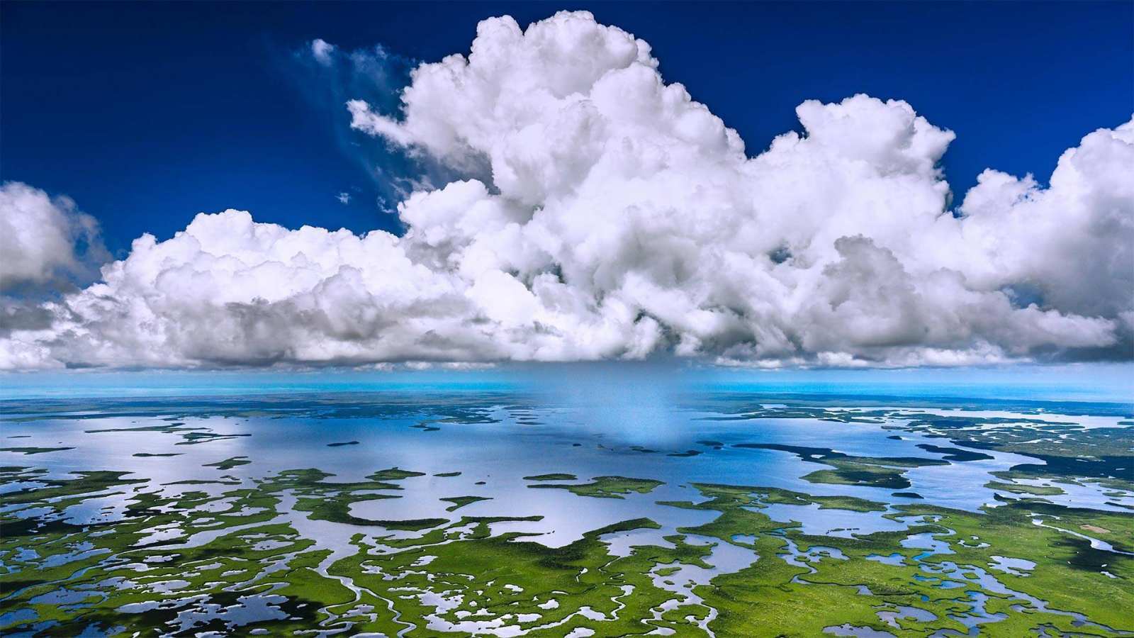 必应壁纸 2020年5月27日 大沼泽地国家公园鸟瞰图