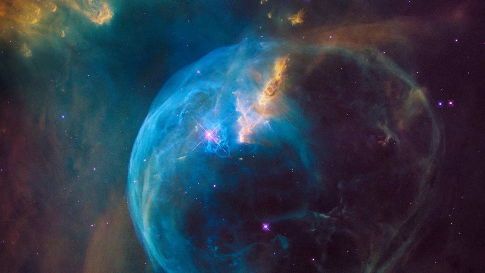 必应壁纸 2019年10月10日 气泡星云