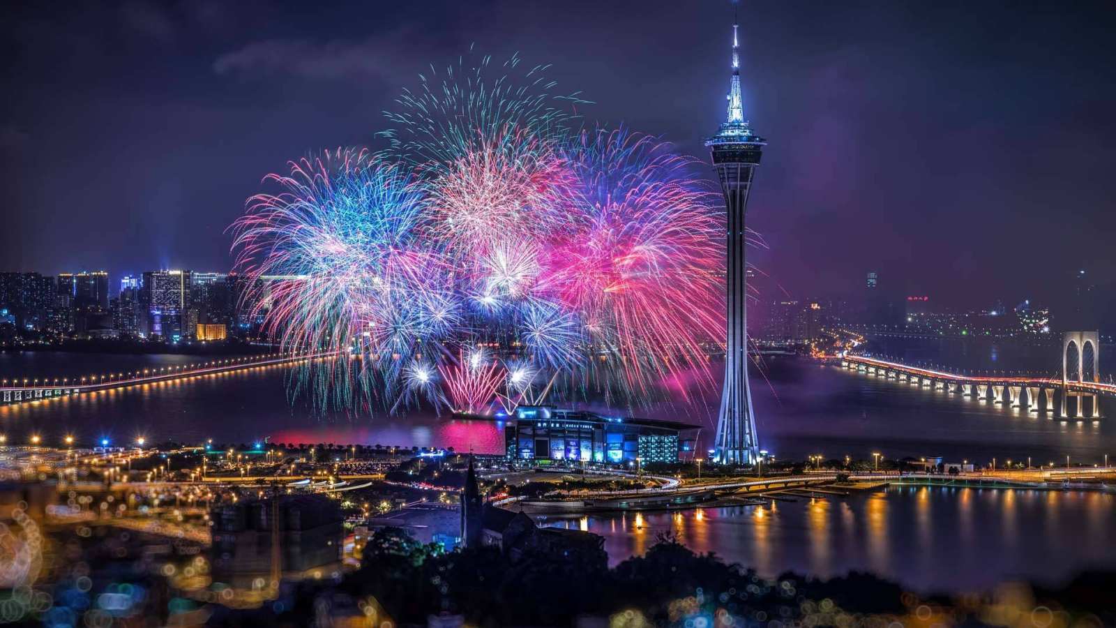 必应壁纸 2021年10月1日 潘塔纳尔湿地的风信子金刚鹦鹉，巴西