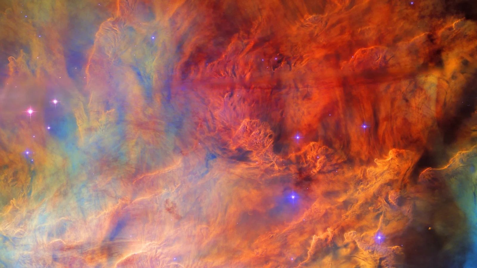 必应壁纸 2025年11月9日 礁湖星云中的星际云