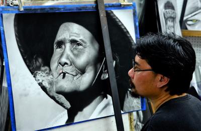 手绘插画头像
