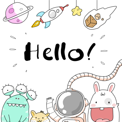 手绘插画头像