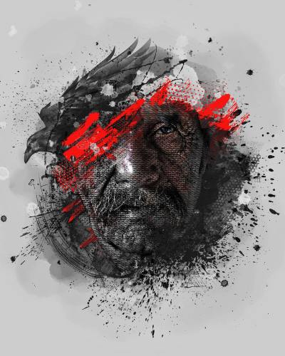 手绘插画头像