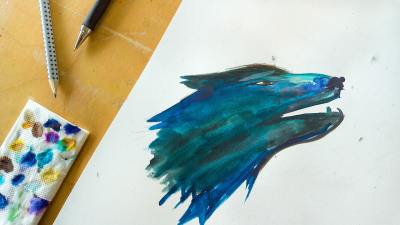 手绘插画头像