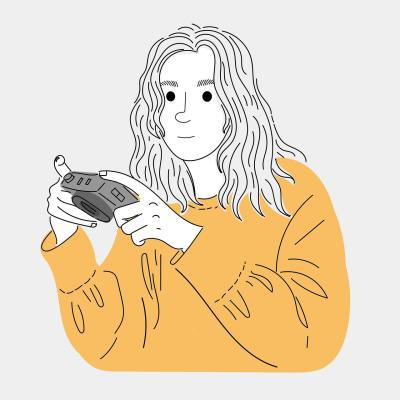 手绘插画头像
