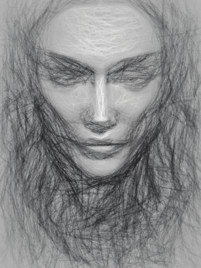 手绘插画头像