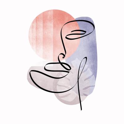 手绘插画头像