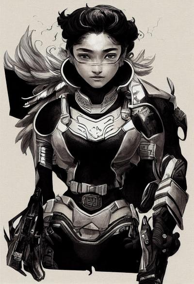 手绘插画头像