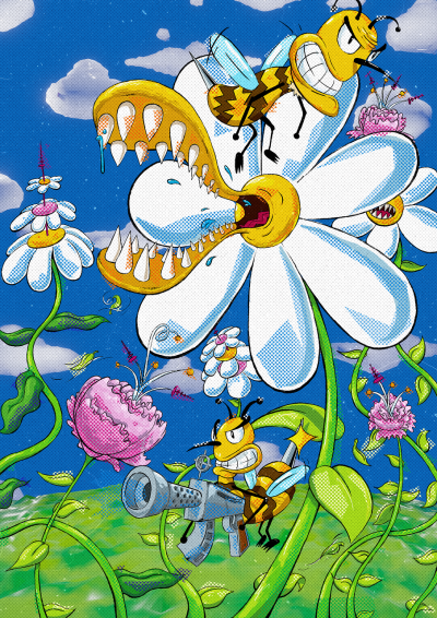 手绘插画头像