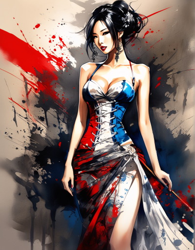 手绘插画头像