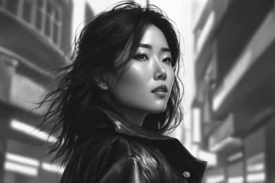 手绘插画头像