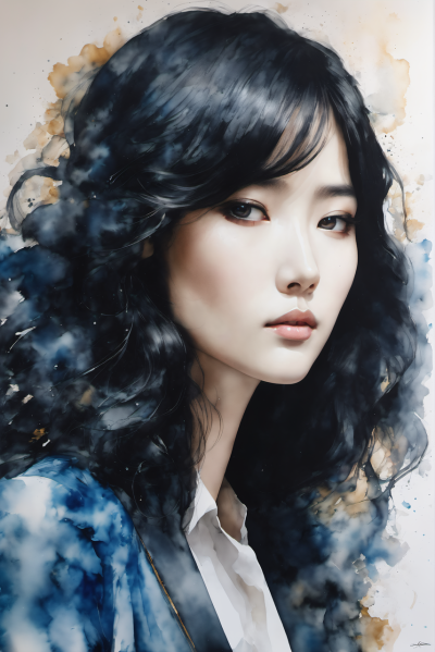 手绘插画头像