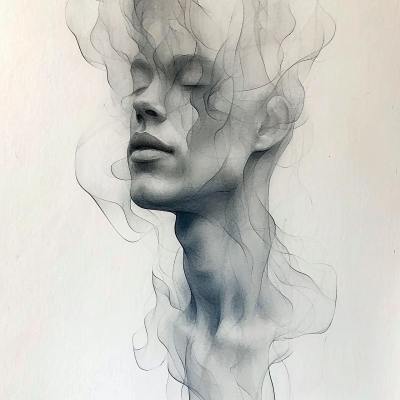 手绘插画头像