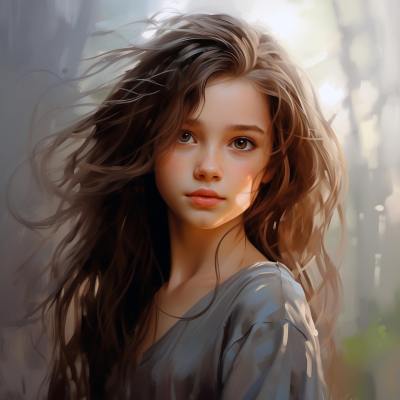 手绘插画头像