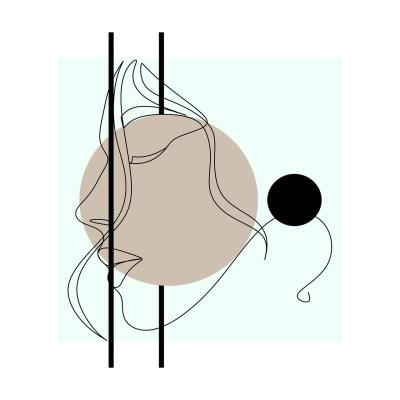 手绘插画头像