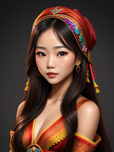 手绘插画头像