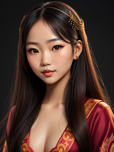 手绘插画头像