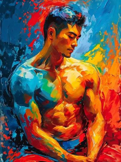 手绘插画头像
