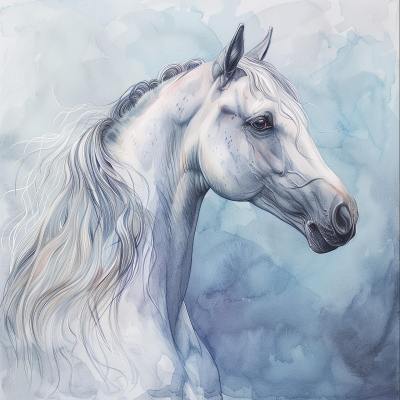 手绘插画头像