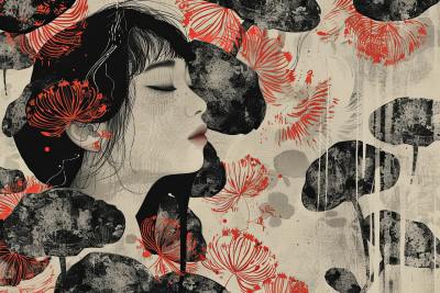 手绘插画头像