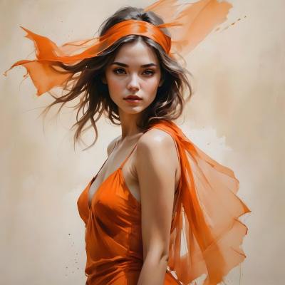 手绘插画头像