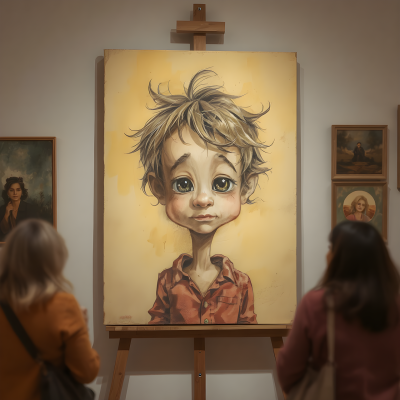 手绘插画头像