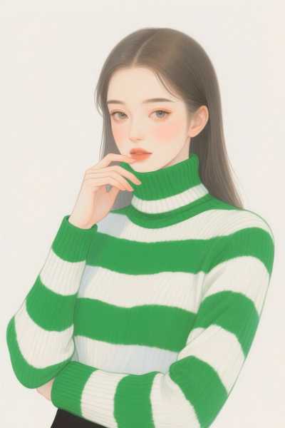 手绘插画头像