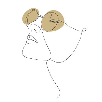 简约线条头像