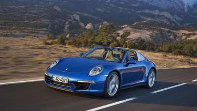 文案背景壁纸 2014款保时捷911 targa跑车 6/10