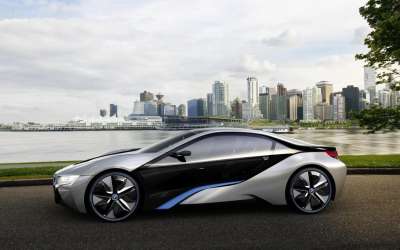 文案背景壁纸 超酷概念车宝马i8 2/9