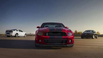 文案背景壁纸 2014款福特野马Shelby 2/14