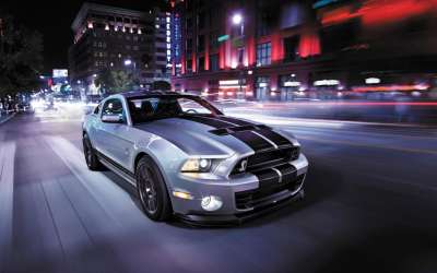 文案背景壁纸 2014款福特野马Shelby 10/14