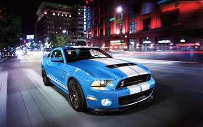 文案背景壁纸 2014款福特野马Shelby 14/14